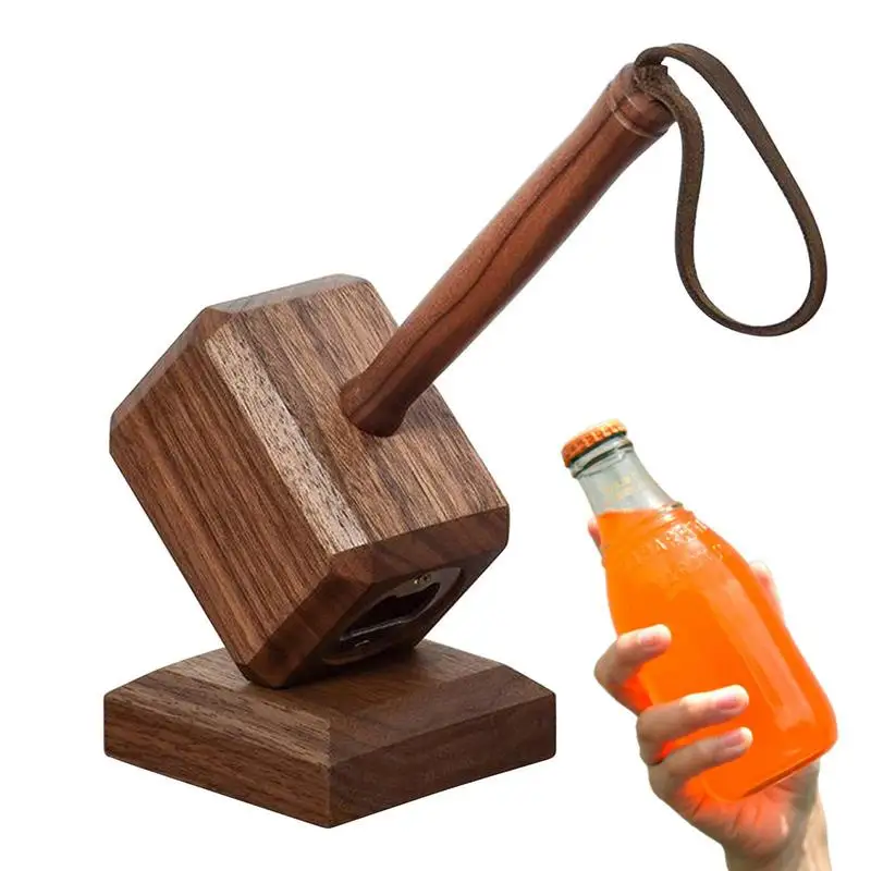 

Unique wooden Bottle Opener with Magnetic Base Wedding Favors Beer Water Bottle Opener for Soda Beverage Bottle Caps Pop Cans