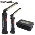 Зарядка через USB Многофункциональный складной рабочий светильник COB светодиодный вспышка светильник встроенный Батарея светильник Кемпинг светодиодная вспышка светильник фонарь светильник er