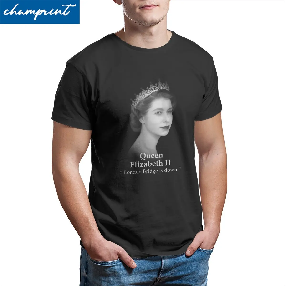 

Футболка мужская из чистого хлопка с коротким рукавом и круглым вырезом