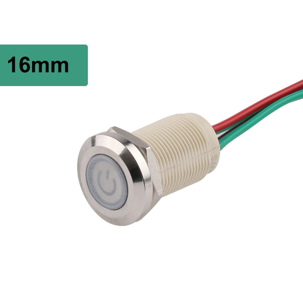 

Водонепроницаемый кнопочный выключатель DIANQI, 16/19/22/25 мм, IP65