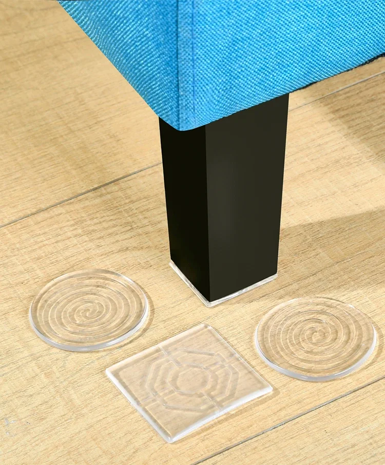 

4 Pcs Silicone Table Mats Furniture Protective Cover Household Sof a Feet Non-Slip Mat Foot Fixed Bed Foot Table Tape