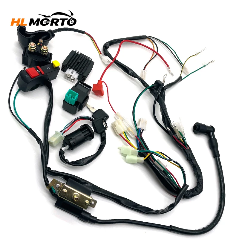 

Full Electrics Wiring Harness CDI Stator Kit For Motorcycle 50 70 90cc 110cc 125cc Scooter Dirt Bikes Quad Dirt Bike ATV