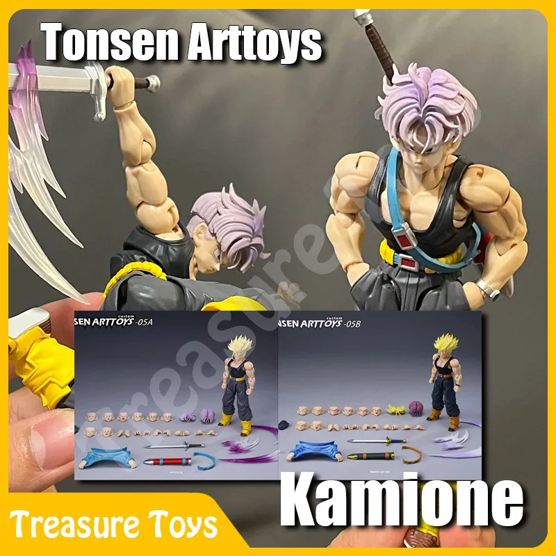 Фото Tonsenarttoys Kamione Trunks 05a 05b Фигурка Dragon Ball Z Super Saiyan SSJ SSJ2 Trunks Аниме Фигурки Модели Игрушки Подарки №1