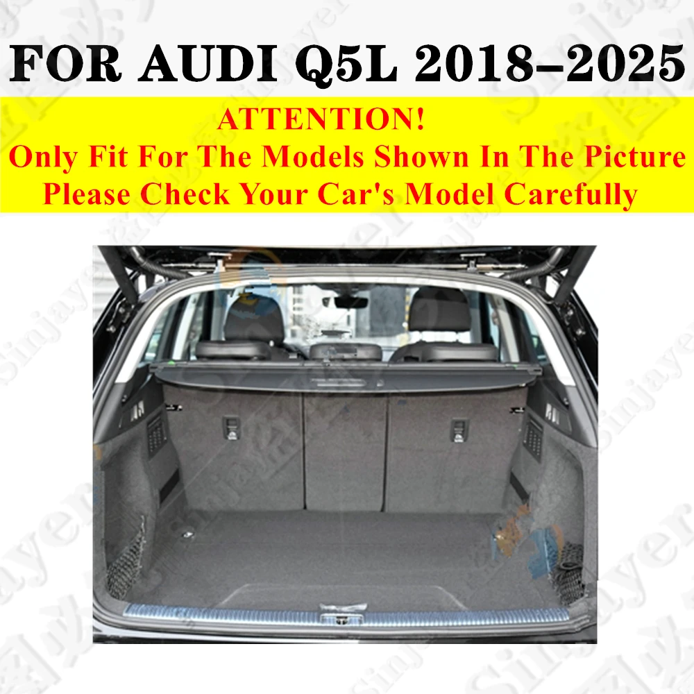 

Высокосторонний коврик в багажник автомобиля для AUDI Q3 SQ5 TT Q7 A1 A3 A3L A7 A4 A5 Q5 Q8 Q5L A6 Avant Custom Tail Boot Tray Pad Задний грузовой вкладыш