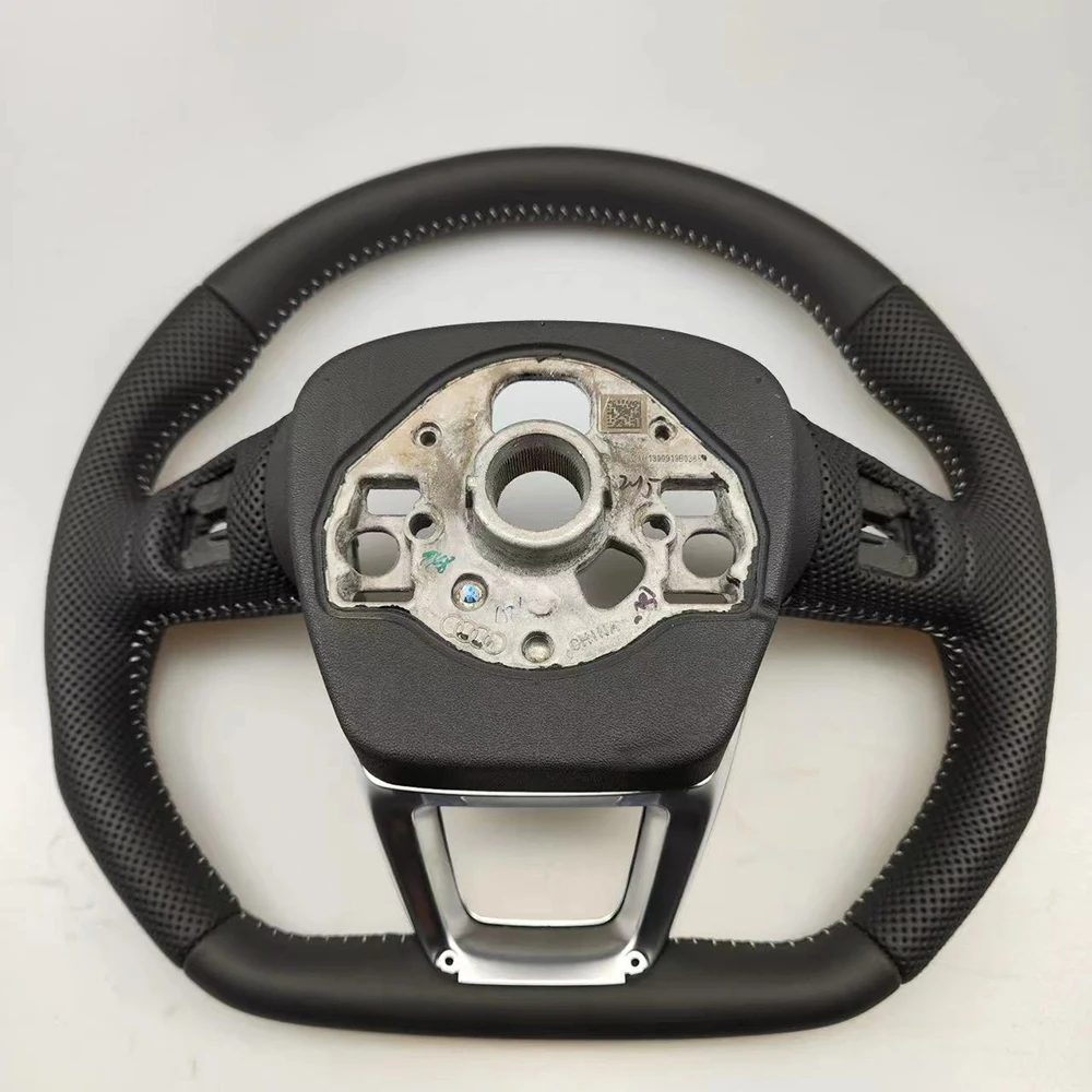 Для Audi 2019-2024 Q3 полуперфорированный кожаный нижний спортивный руль