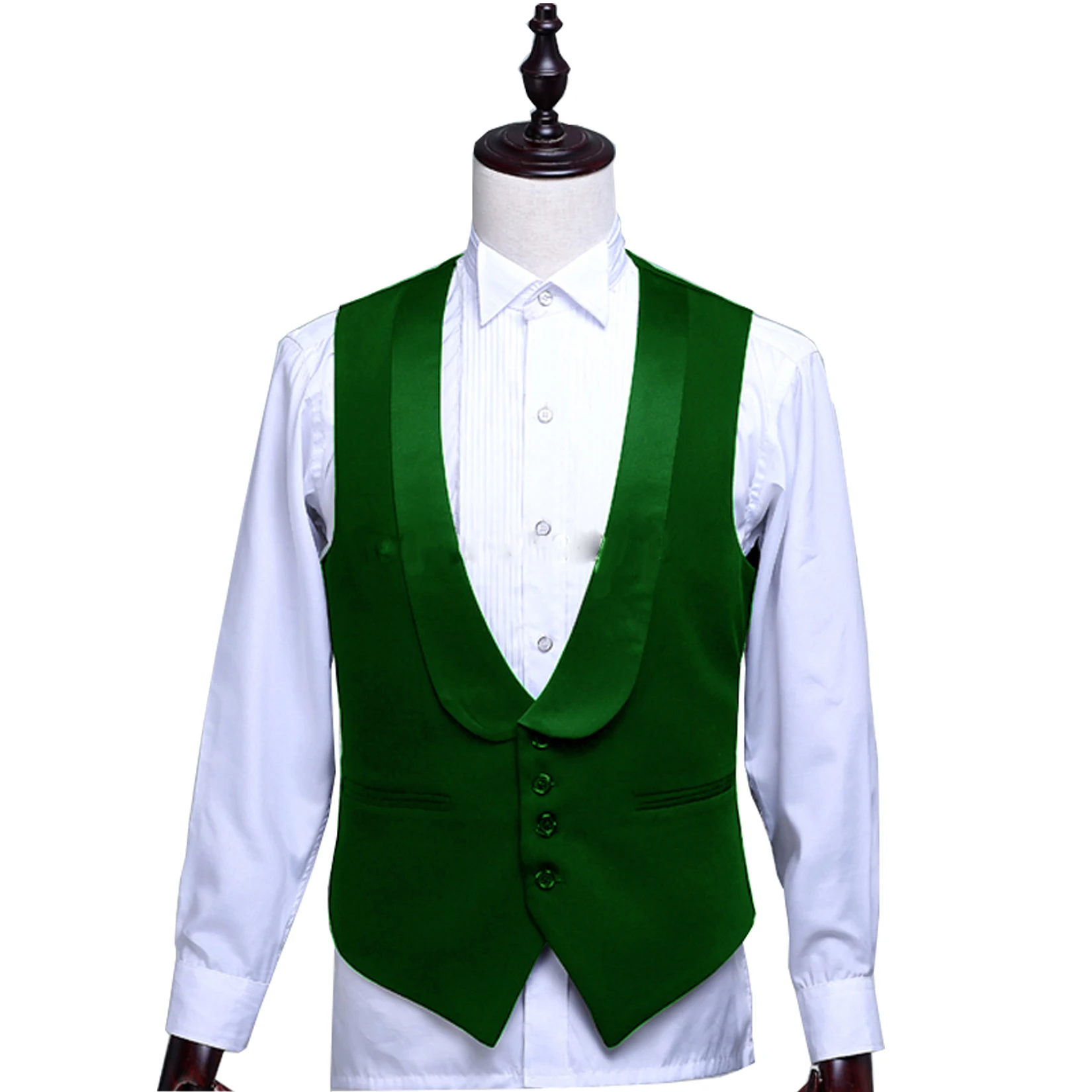 

Черный деловой мужской жилет, Свадебный костюм, шаль с лацканами