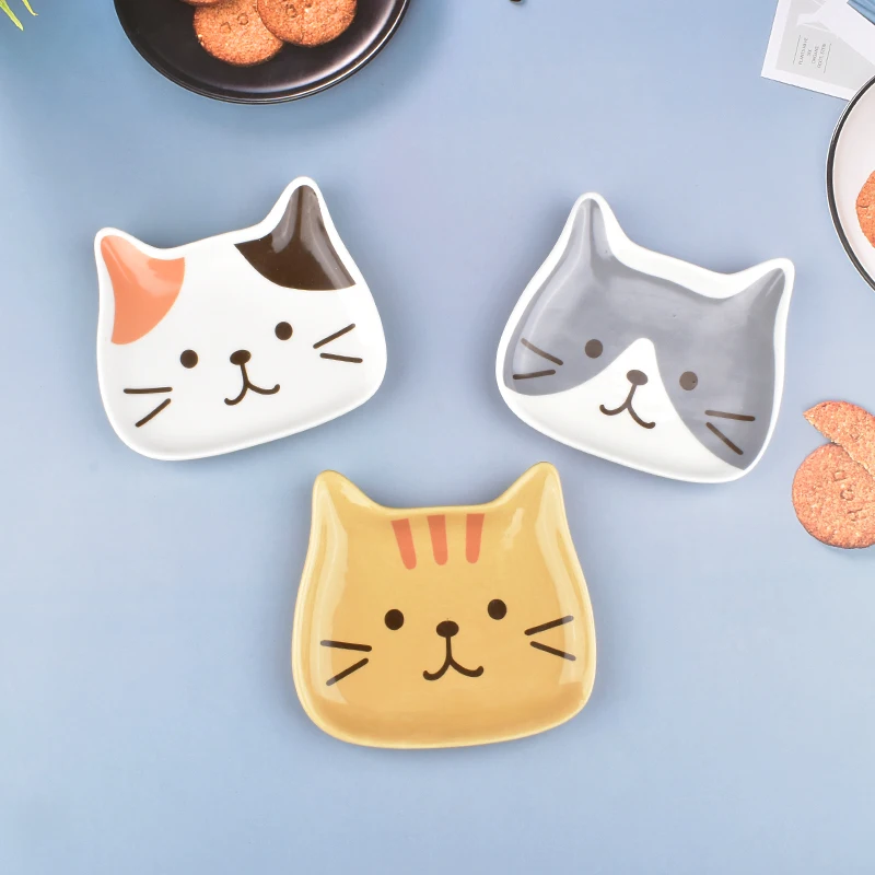 Creative Cartoon Cute Cat Face Saucer Sushi Pastry Dish Soy Sauce Vinegar Household Tableware Snack Dessert Plate Seasoning Bowl
Creative Cartoon Cute Cat Face Saucer Sushi Pastry Dish Soy Sauce Vinegar Household Tableware Snack Dessert Plate Seasoning Bowl