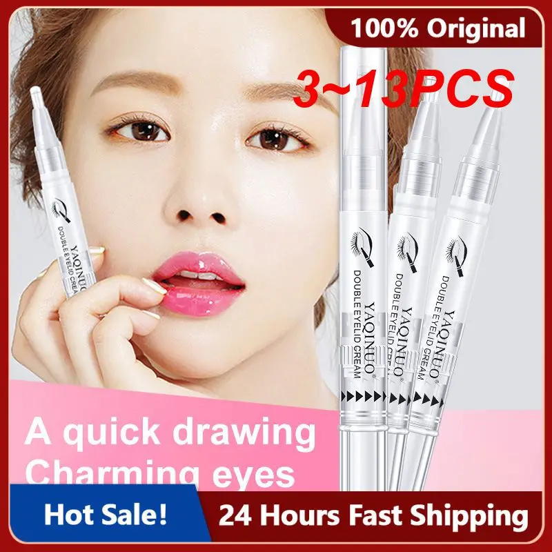 

3 ~ 13 шт. крем для укладки двойных век, подтяжка век, невидимые водонепроницаемые натуральные веки, клей, стойкий макияж, формирование глаз