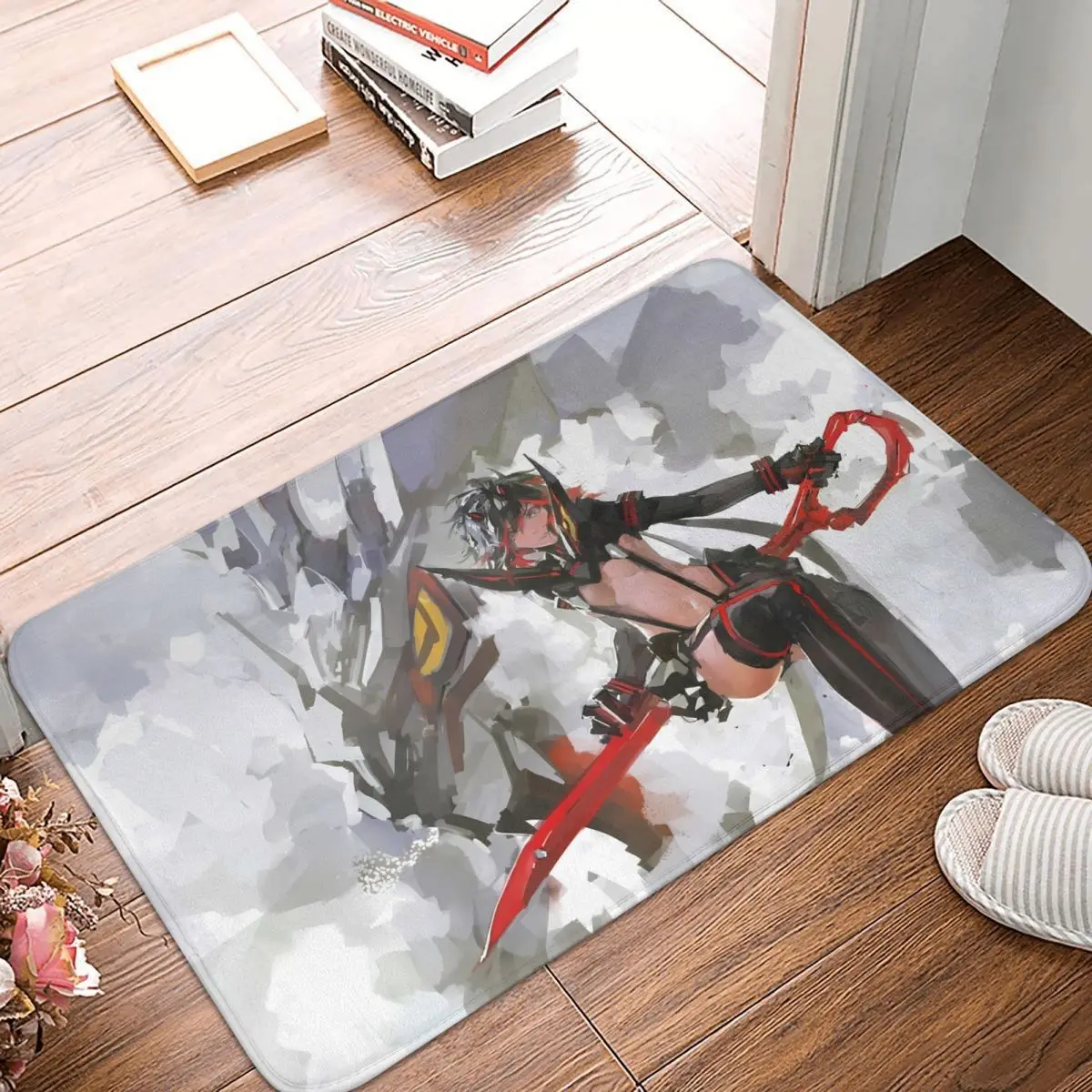 

Kill la Kill Anime Bathroom Non-Slip Carpet Ryuko Matoi Color Bedroom Mat Entrance Door Doormat Floor Decoration Rug