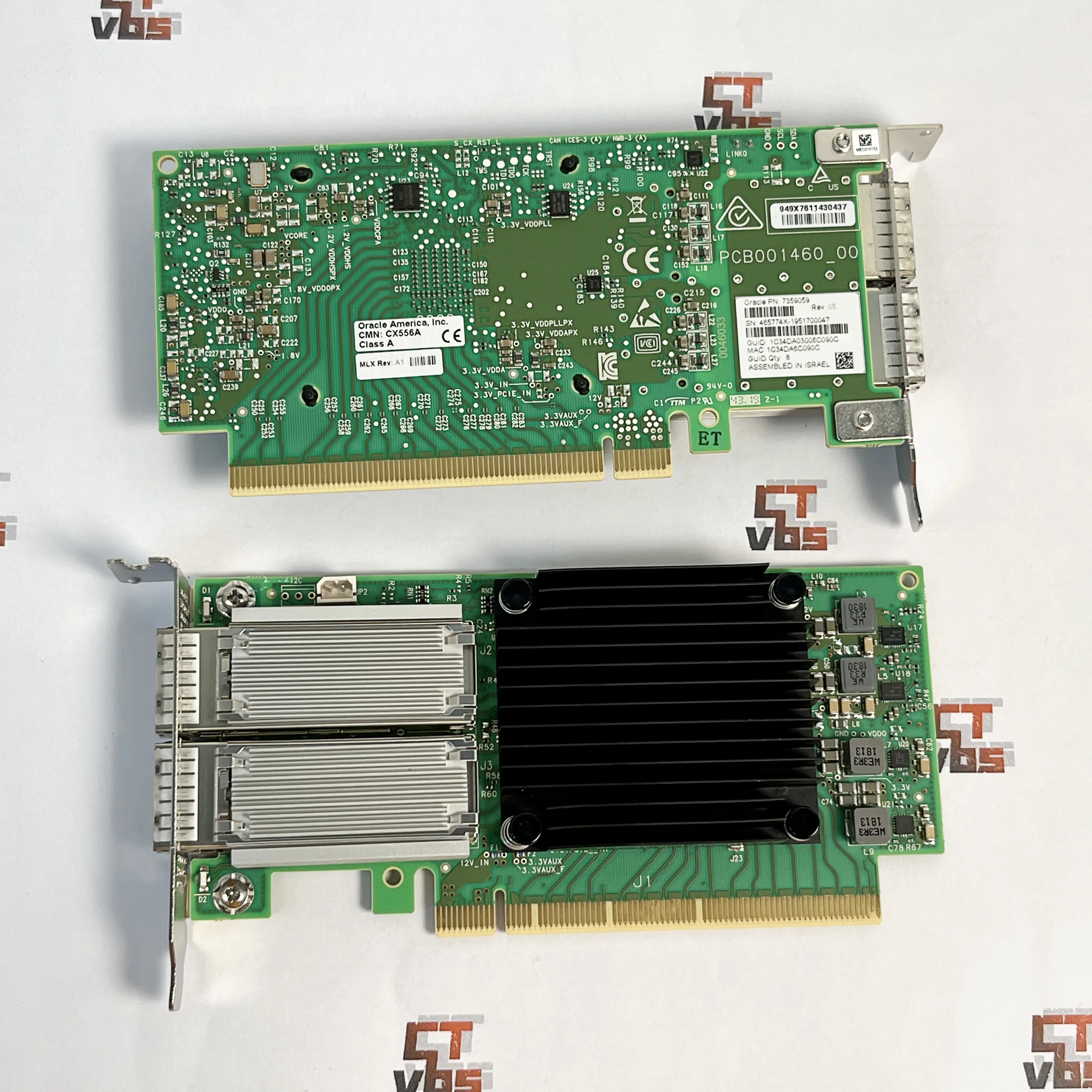Mellanox CX556A ConnectX-5 EDR 100GbE PCIe NIC With Half PCIe Bracket