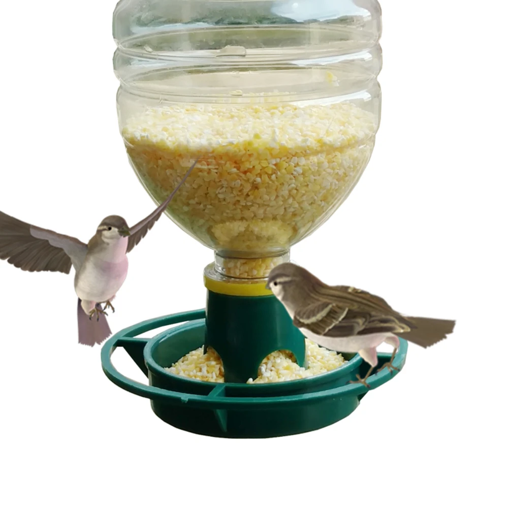 Automatic Hanging Plastic Feed Bowl For Parrot Pigeon Pet In