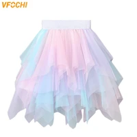 vfochi 2022 summer girl skirt lace gradient color girls clothes teenager girls skirt fashion kids skirt for girls tutu skirt