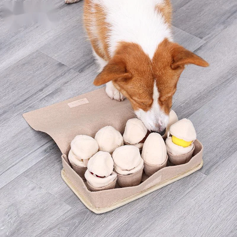 

Puzzle Dog Toy Pet Dog Snuffle Toy Pet InteractiveTraining Plush Molars Toys Slow Food Picking Game Baby Educational Toy