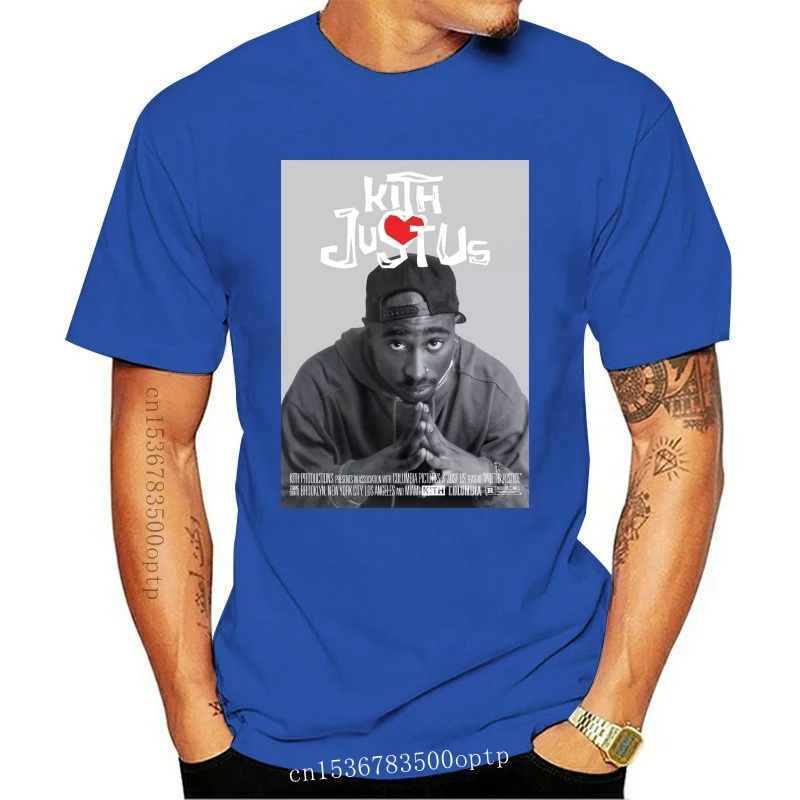 

Camiseta negra de la justicia poética de Kith X 2pac, camisa Sz S pequeña a 2XL, novedad de 2021