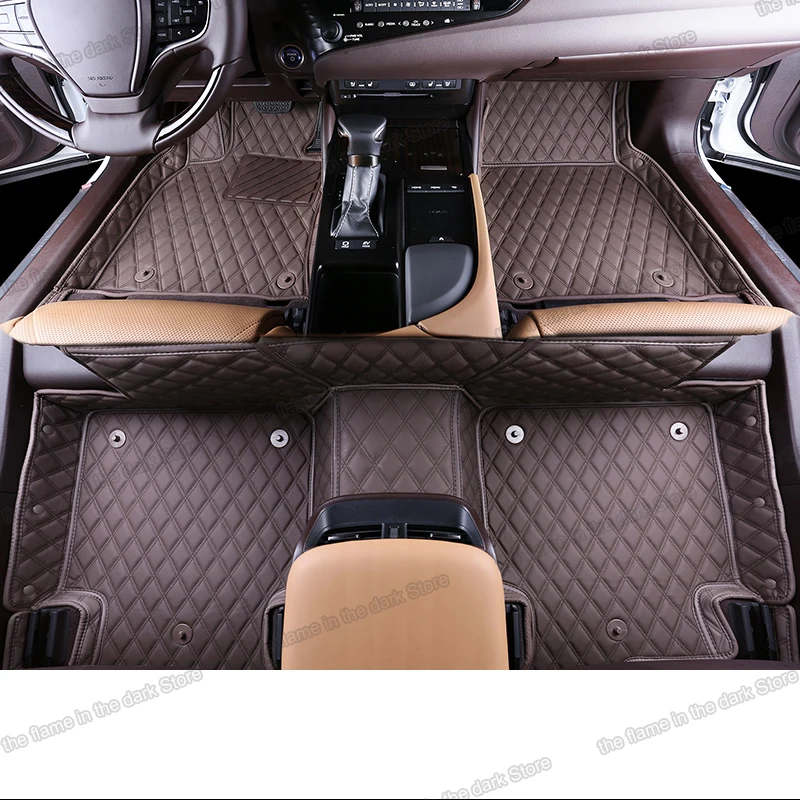 leather car floor mat carpet for Lexus es 200 2018 2019 2020 2021 2022 300h 300 accessories auto interior styling hybrid fuel