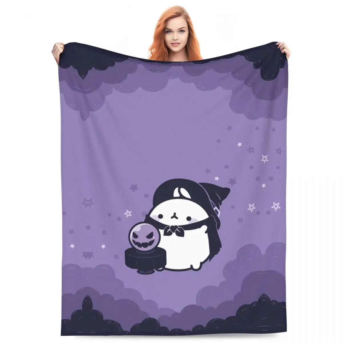 Фланелевые одеяла Molangs теплое мягкое одеяло для гостиной декоративное модное