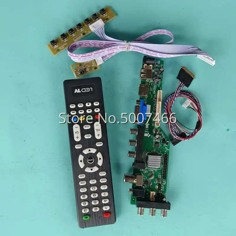 

For LP133WH2-TLA1/TLA2/TLA3/TLA4 Panel DVB Digital VGA USB TV 3663 Universal LVDS 40-Pin 1366*768 LCD Controller Board Kit