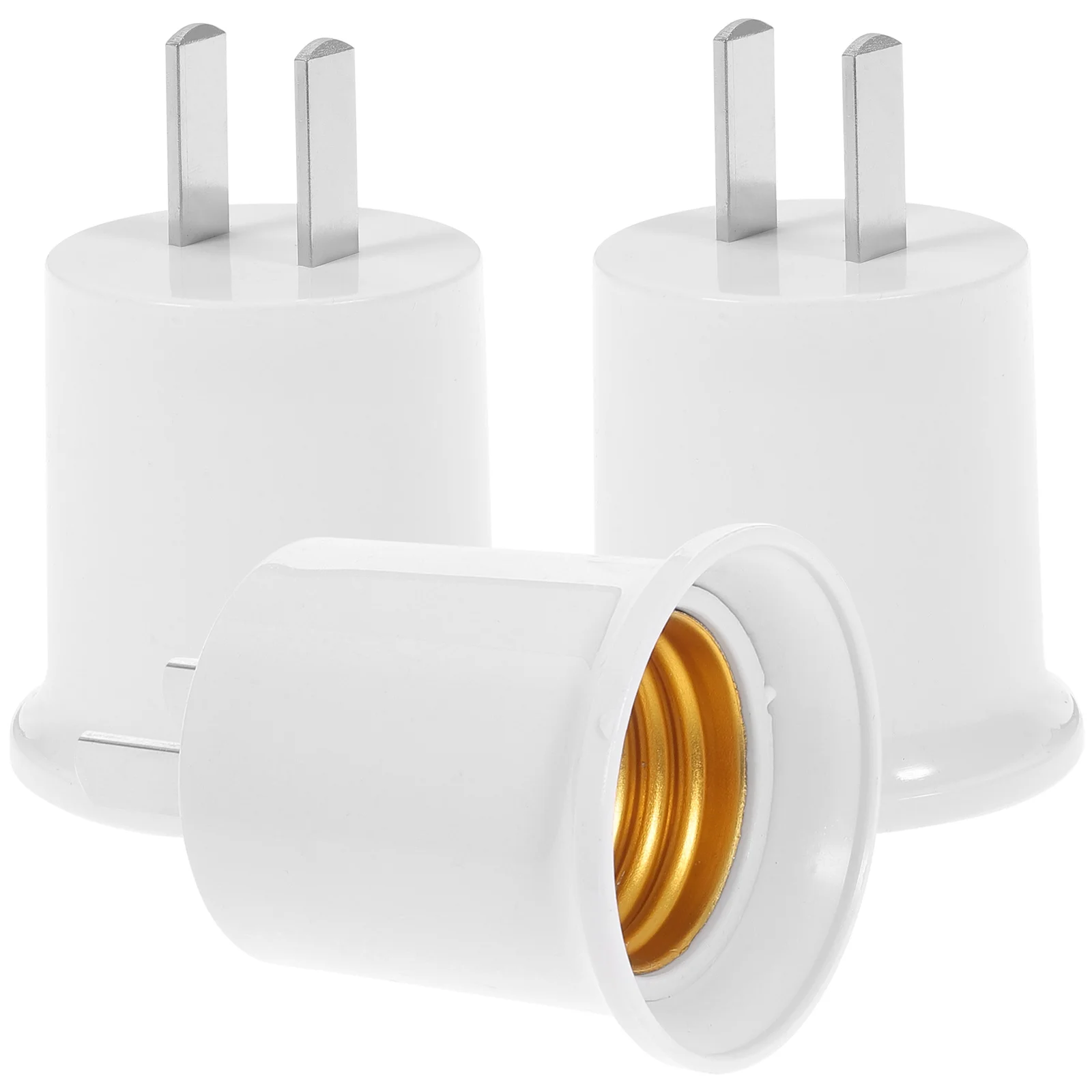

3pcs Practical Replacement Sturdy E27 Holder E26 Lamp Holder Threaded Lamp Holder E27 Lamp Holder