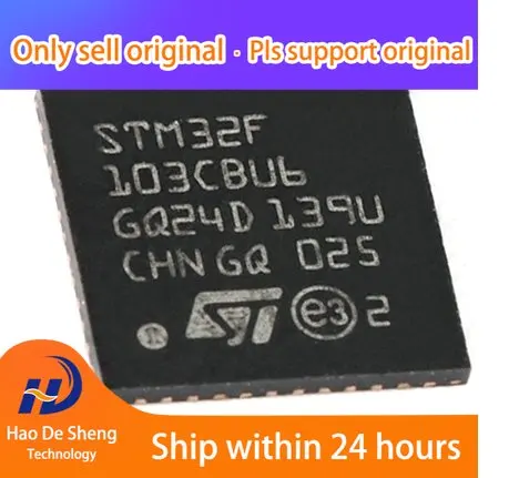 

10 шт./партия STM32F103CBU6 UQFN-48 новая Оригинальная фотография
