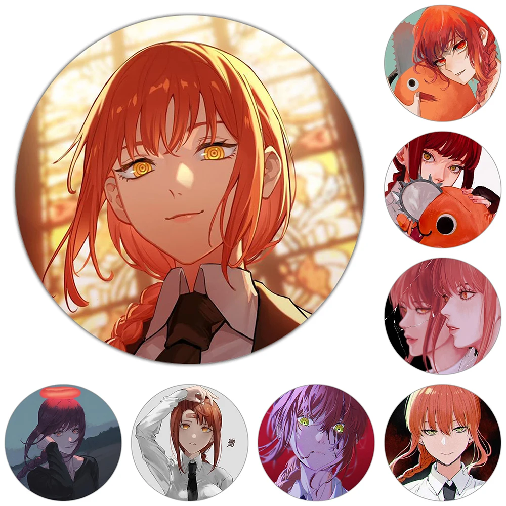 

Значки для мужчин с Бензопилой серия фигурок макима Броши заколки аниме коллекции подарки на день рождения Аксессуары для одежды сумки рюк...