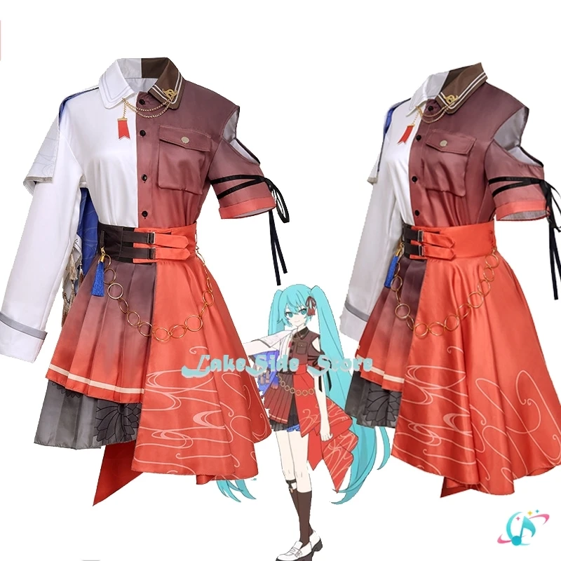 MMJ Hanasato Minori Diva Singer Mikuu Косплей Костюм Игровая Униформа Project Sekai Красочный Блестящий
