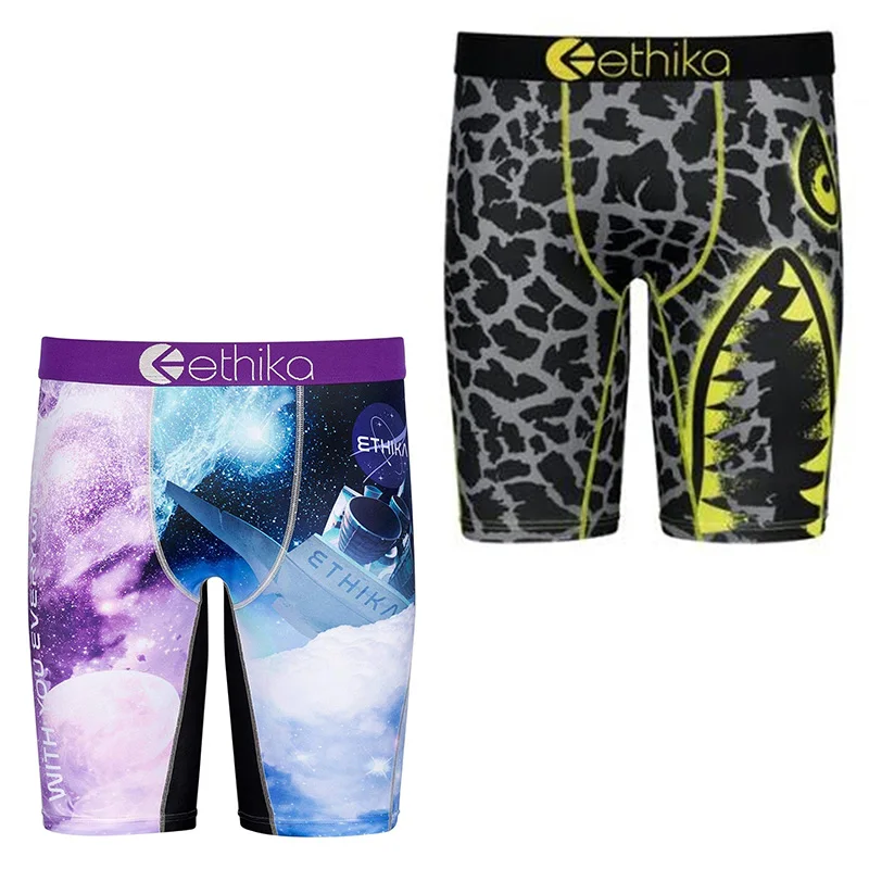 

Мужское нижнее белье с героями мультфильмов Ethika, модные шорты, индивидуальные летние трусы-боксеры из полиэстера, 2022