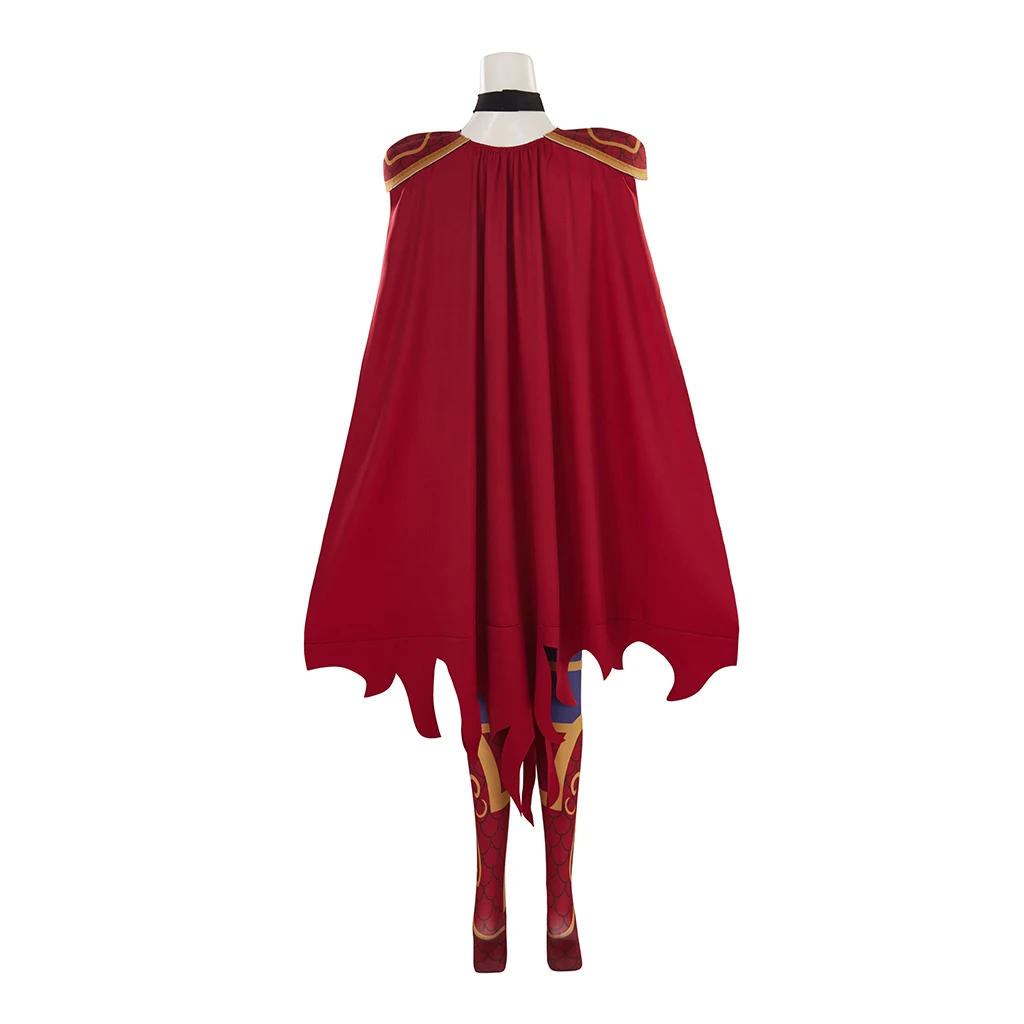 Комплект бикини с накидкой и носками красный