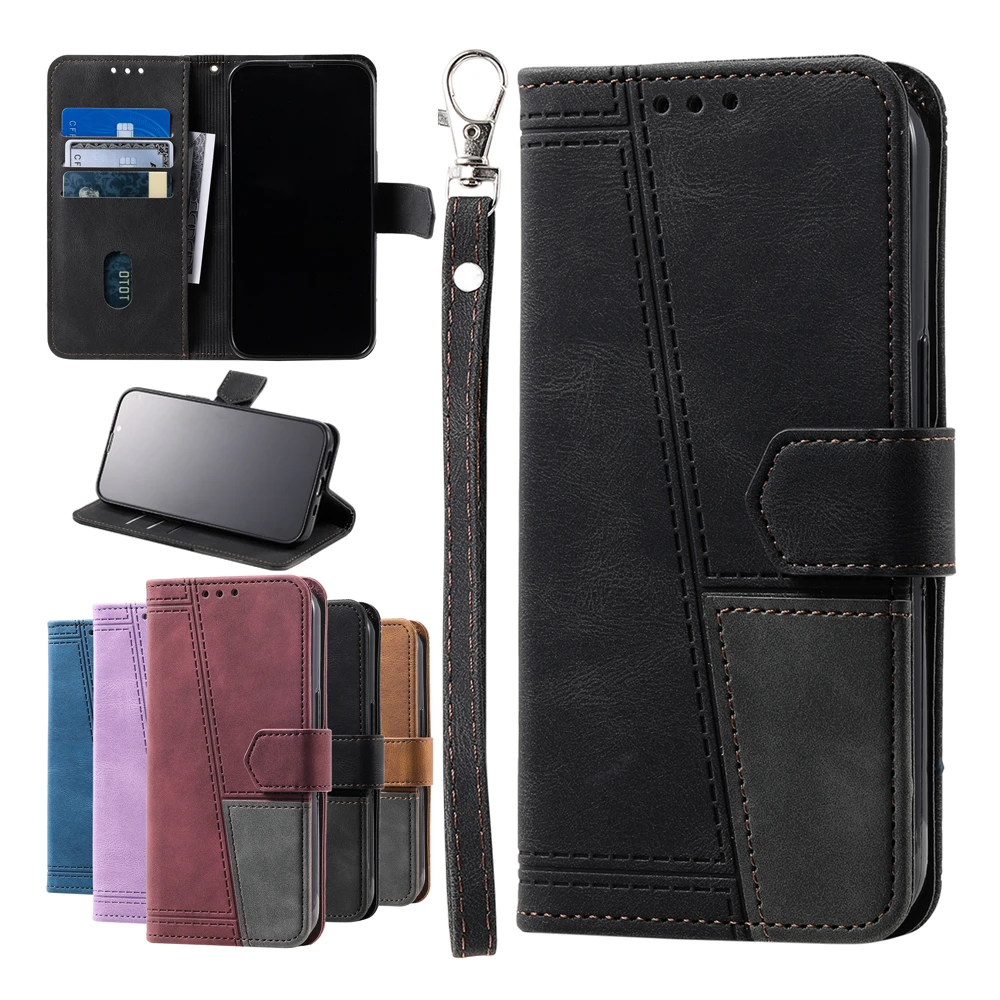 

Leather Wallet Case For Samsung Galaxy Note 20 Ultra S21 FE S22 Plus M22 M32 M52 M23 M53 A13 A33 A53 A73 A12 A22 A32 A52S Cover