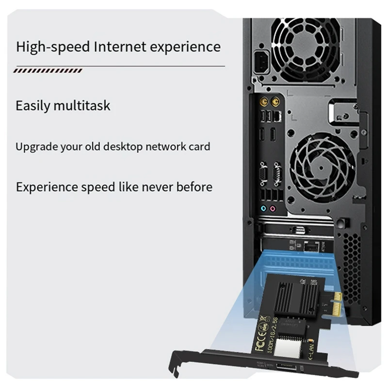 Однопортовая Проводная сетевая карта I226V с подставкой компьютерные аксессуары