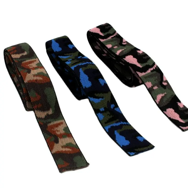 

new style Fashion Camouflage pattern high quality durable pants skirt belt sewing clothing accessories elastic Exquisite belt