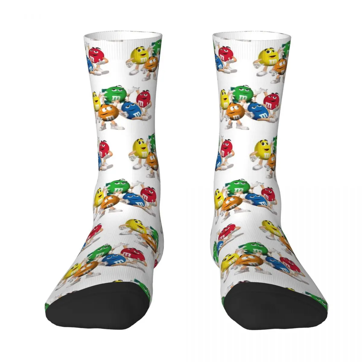 

M And M Character Baby Socks Harajuku Super Soft Stockings All Season Long Socks Accessories for Man's Woman's Gifts