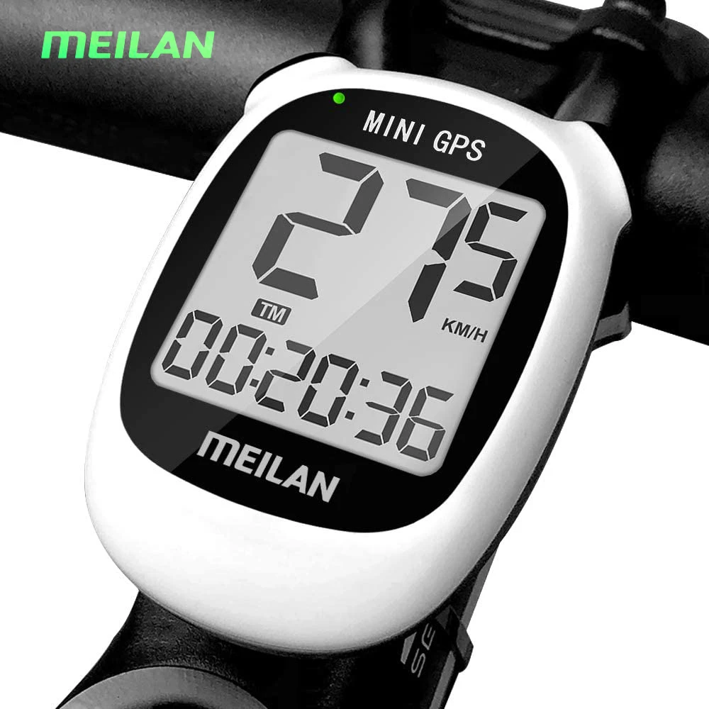 

Meilan M3 MINI White Color Only Oval GPS Bike computer bicycle GPS Speedometer Speed Altitude DST Ride time Wireless red youth