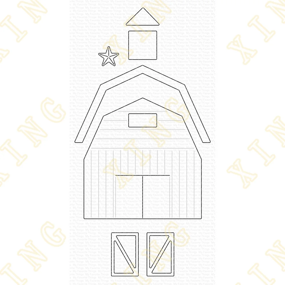 

Barn Sweet Barn Metal Craft Cutting Dies for Diy Scrapbooking Paper Diary Decoration Manual Handmade for 2022 Embossing New