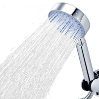 zhangji 5 modes adjustable handhold shower nozzle rainfall spray shower head 3 93 inch round panel water saving showerheads