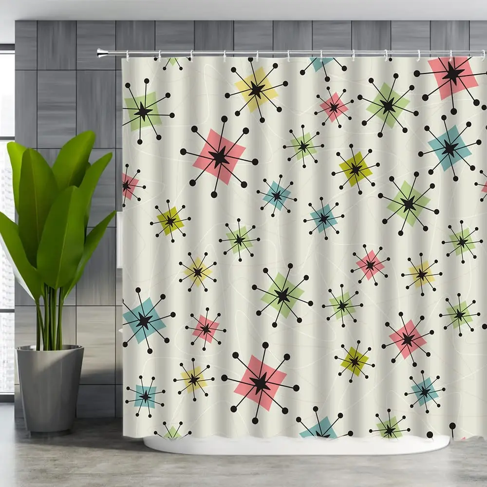 Занавеска для душа среднего века знаковая декоративная занавеска ванной с