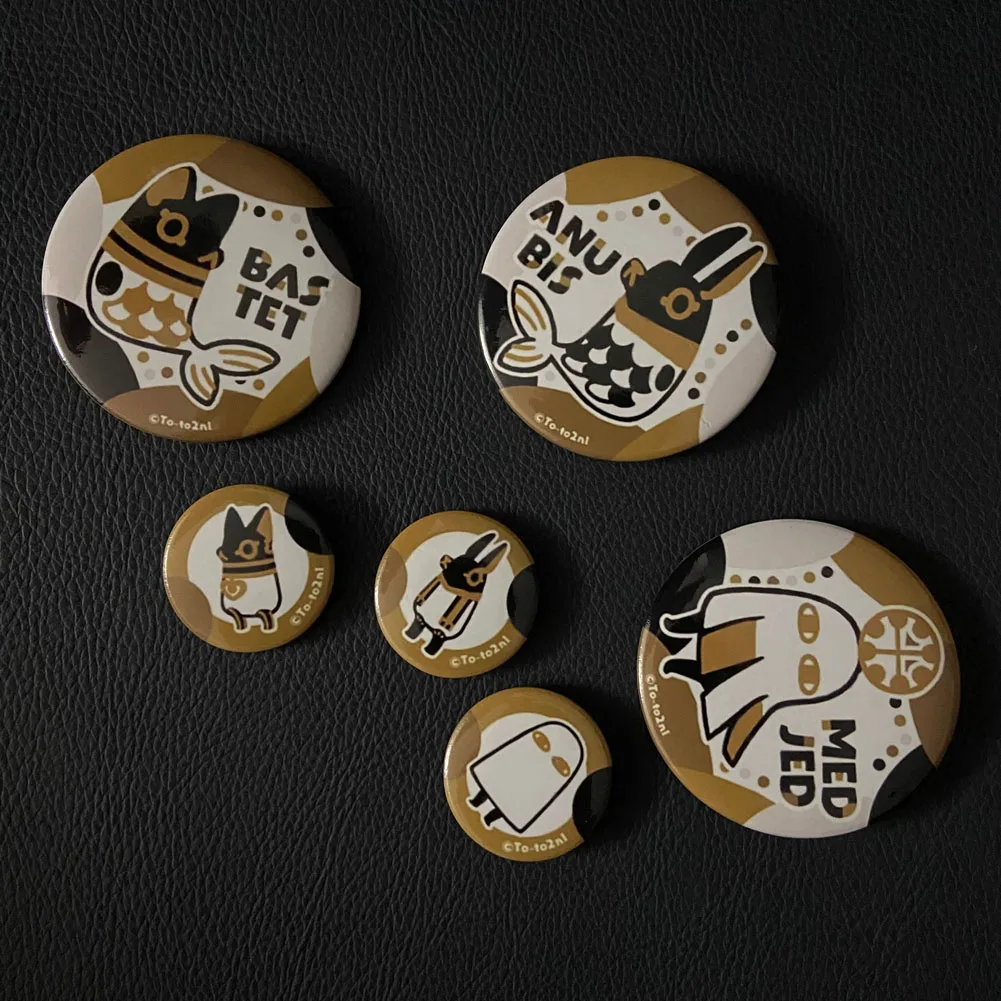 2022 Bastet Anubis Medjed Египетский Бог может набор значков Кот