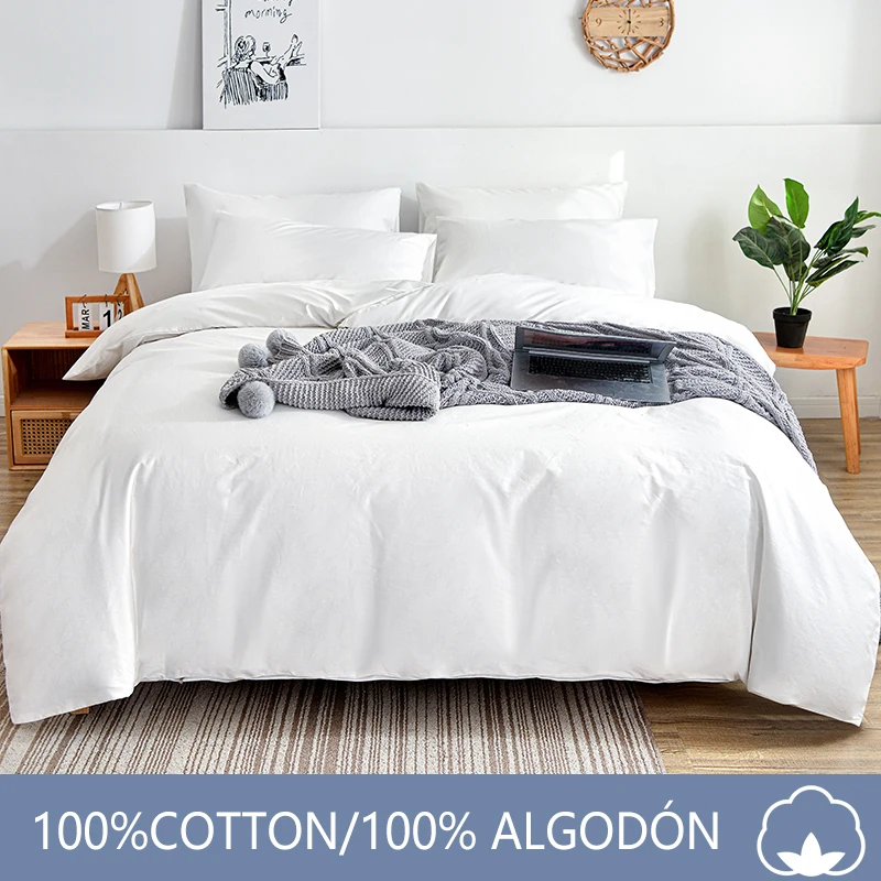 

Пододеяльник и наволочка из 100% хлопка 2 шт., наволочка для кровати в скандинавском стиле 150, без простыни, однотонный, 133x72