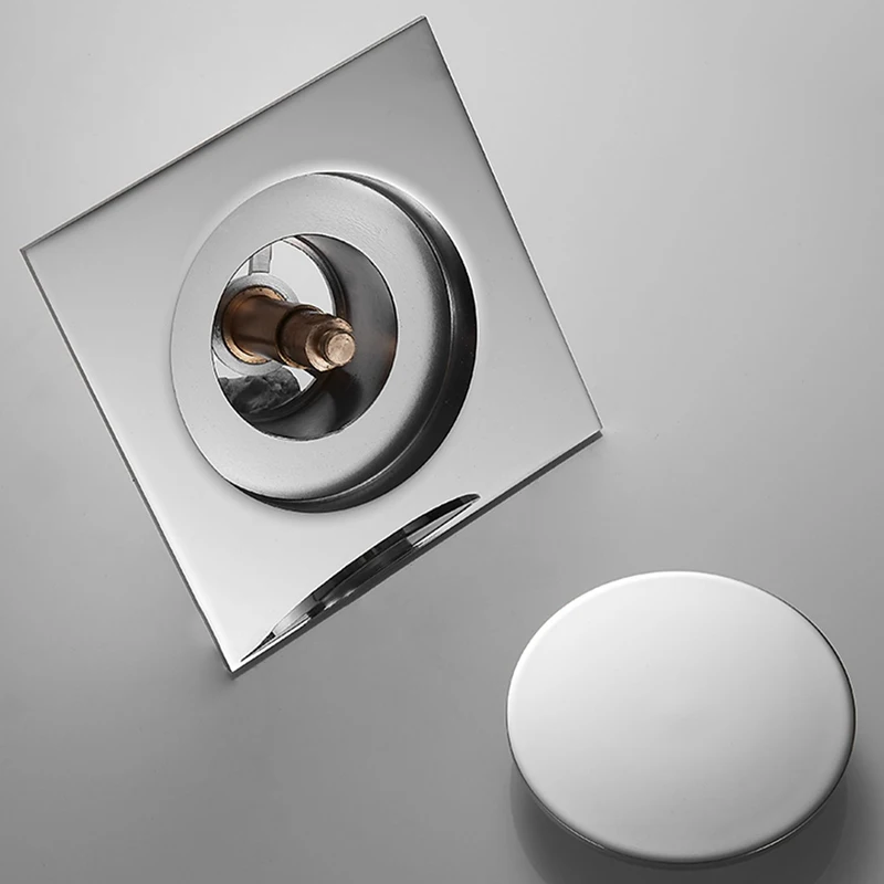 Выдвижной напольный Слив для ног латунный хромированный антизапаховый дренаж