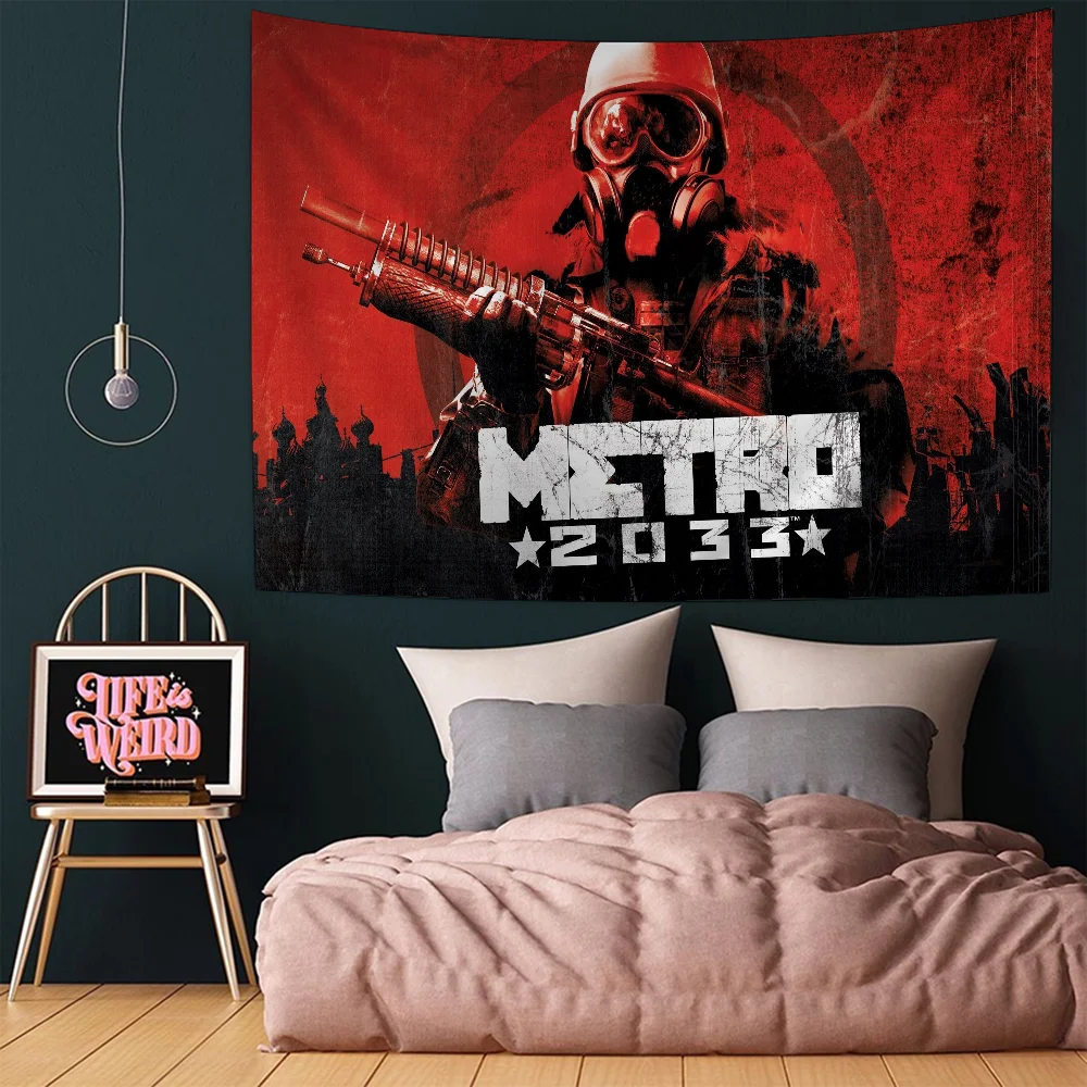 Metro 2033 красочный гобелен настенный с цветком хиппи настенные ковры декор для