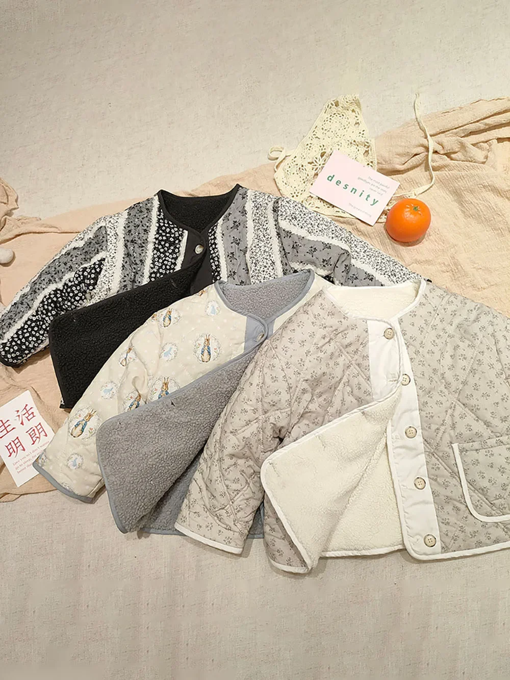 Новинка 2024 зимняя одежда для малышей флисовые теплые пальто девочек бархатный