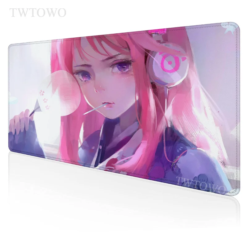 

Pink Anime Kawaii Girl Sakura Mouse Pad Gaming XL HD Large Home Mousepad XXL MousePads Mouse Mat Soft Natural Rubber Table Mat