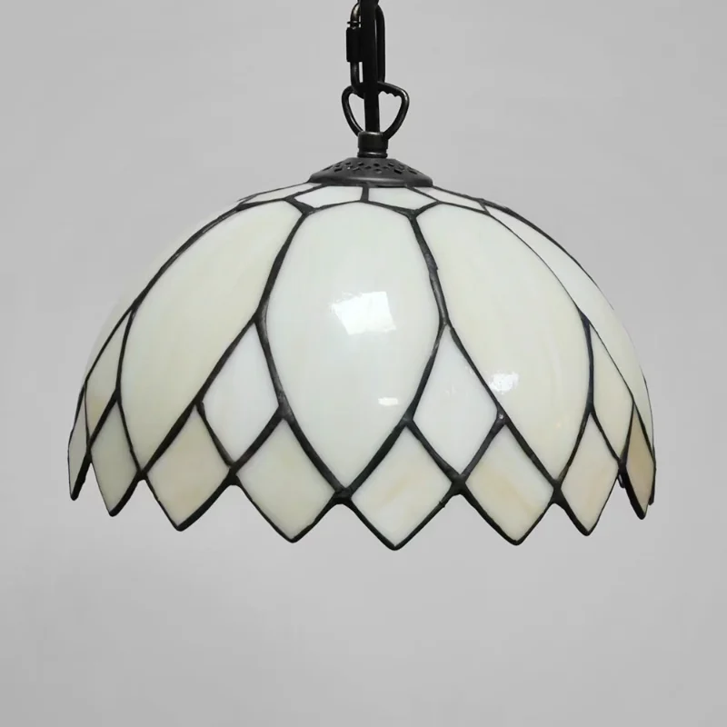 Стеклянная люстра Тиффани в форме листьев креативное домашнее украшение