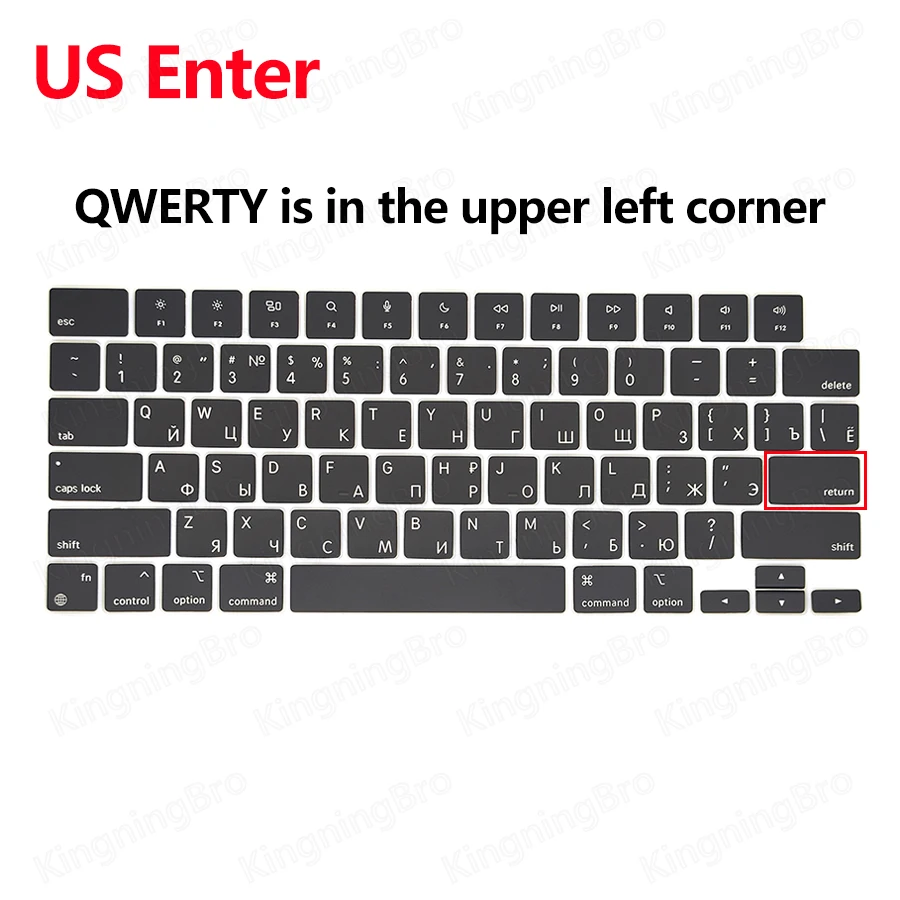 New Replacement Russian Keycaps Keys Key Cap For Macbook Pro M1 Max 14&quot 16&quot A2485 A2442 Keyboard Keycap Late 2021 |