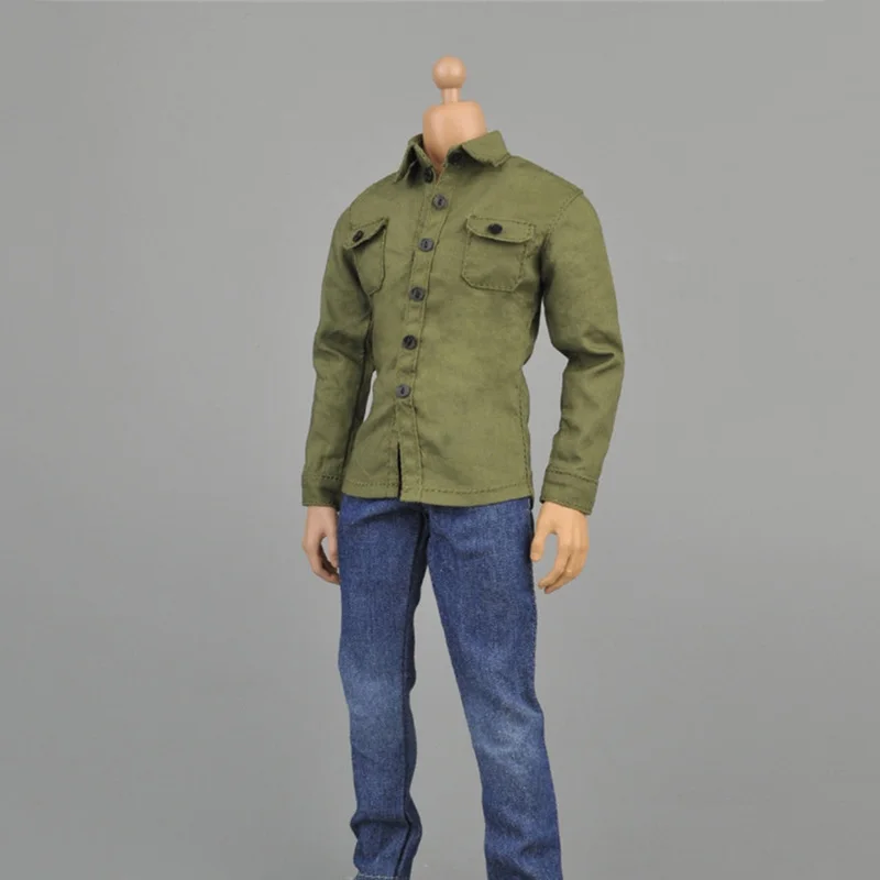 

Fashionable 12-inch removable doll accessories 1/6 scale ZY-5001 boy man fashion trousers clothing men shirt boy jeans clothes