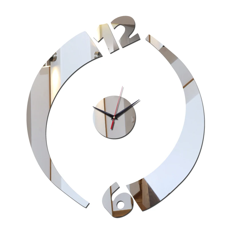 

2020 Top Sale Quartz Wall Clock Home Decoration Acrylic Mirror Sticker Modern Design Living Room