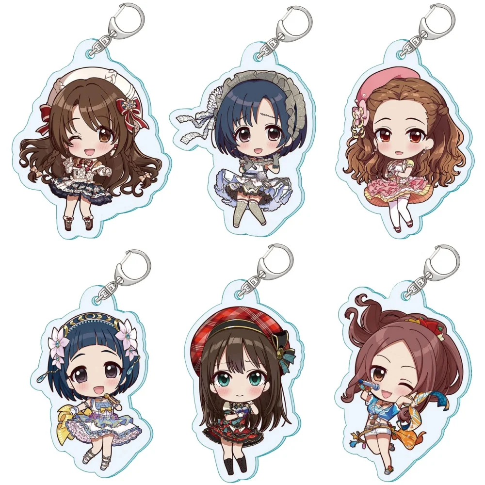 Магазин аниме THE IDOLM@STER Saki Temari Kotone Mao Lilja HD персонажи акриловый брелок кулон