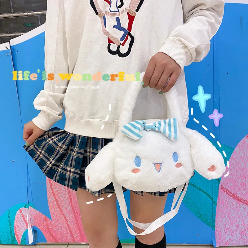 

Sanrio аниме Kawaii Cinnamoroll мультфильм девчачье сердце Лолита стиль девушка сумка через плечо женский праздничный подарок для девочек