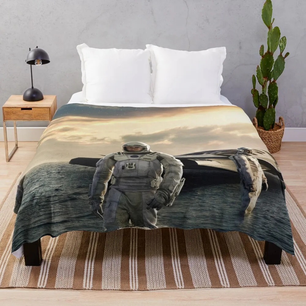 

interstellar poster Throw Blanket Extra Large Throw Blanket