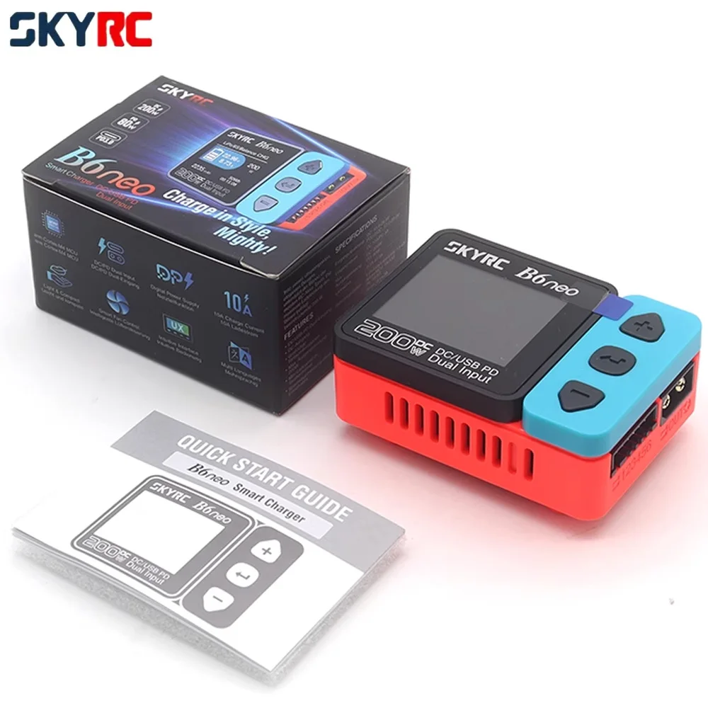 SkyRC Sky RC B6 Neo DC 200 Вт/PD 80 Вт цифровое балансирующее зарядное устройство/разрядник XT60/порт Type-C для 1-6S Lipo/LiFe/LiHV, NiMH