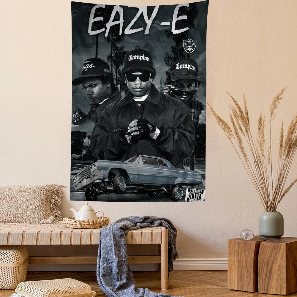 Западное побережье хип-хоп раппер Eazy E аниме гобелен подвесной Таро хиппи